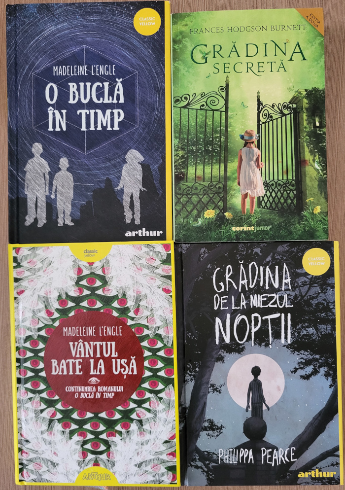 Cărți de Madelaine L'Engle, Frances Hodgson Burnett, Philippa Pearce
